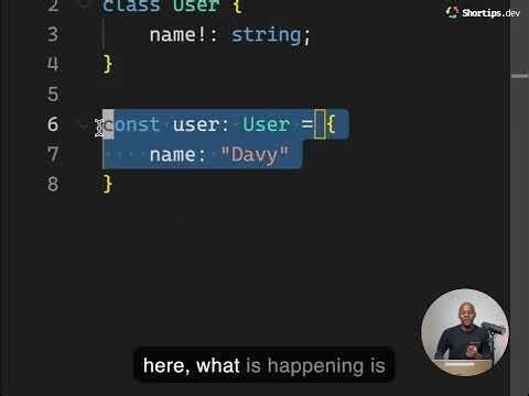 Don't Use Class to Type Object in TypeScript | Shortips.dev