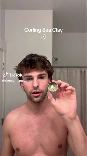 Straight hair transformation 🧜🏽‍♂️💇🏽‍♂️ Merman’s Curling Sea Clay is coming soon for preorder! Announcing the official scent this weekend 🫣🧜🏽‍♂️🌊🥥🏄🏽 it works SO well when paired with the Merman’s Everything Sea Spray #curlingseaclay #curlingclay #mermancut #curlyhairtutorial #giftsforhim