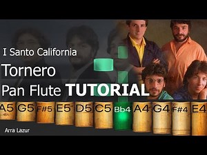 I Santo California - Tornero (Pan Flute TUTORIAL)