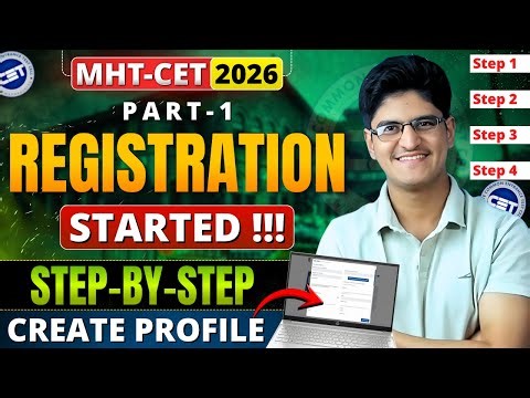 MHT-CET 2026 Registration Started | Step By Step Form Filling | How To Fill CET Exam Form | Part-1