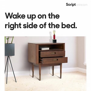 29K views · 352 reactions | To start off your day with all things good, like the Estella Side Table. Create the perfect bedside setting with this piece of slender furniture. The sleek, tapered legs and curvy edges with minimalistic design add that touch of sophistication you’ve been looking for. #ScriptYourSpace #FreedomOfLiving | Script Online | Facebook