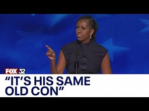 FULL SPEECH: Michelle Obama takes jabs at Trump in speech at DNC