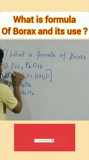 What is formulaOf Borax and its use ? what is Borax ?