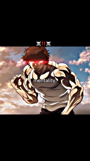 ‎Z U ح A إب ~‎ on Instagram: "Same mindset diffrent levels ‼️☠️ #mentality #motivation #baki #anime #me"