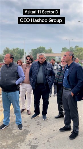 CEO Hashoo Group & CDC Murtaza Hashwani Owner of Pearl Continental and Marriott hotel visit project site CDC Residencia Sector D Askari 11. #askari #dha #pc #hashoogroup #apartment