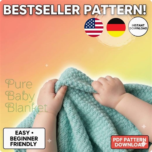 Alpine Stitch Crochet Blanket Pattern | Easy Beginner - Etsy