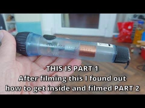 Looking at an old induction shaker "Faraday flashlight" PART 1