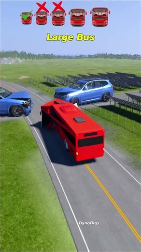 Tiny To Gaint Bus VS BMW #automobile #beamngnoob #beamngrao #beamng #gaming #beamngdrive #viral