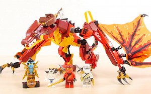 乐高幻影忍者 Fire Dragon Attack 71753 速拼