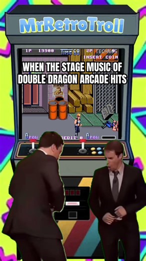 When that Double Dragon II beat Drops At The Arcade