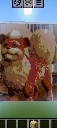 This Shouldn't Exist Growlithe Minecraft #growlithe #pokemon #pixelart #minecraftshorts