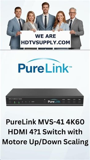 PureLink MVS-41 4K60 HDMI 4?1 Switch with Motore Up/Down Scaling