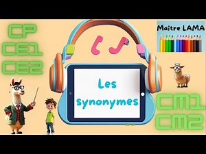 Vocabulaire- les synonymes- français- CP-CE1-CE2-CM1- #français - révisions - #synonyme