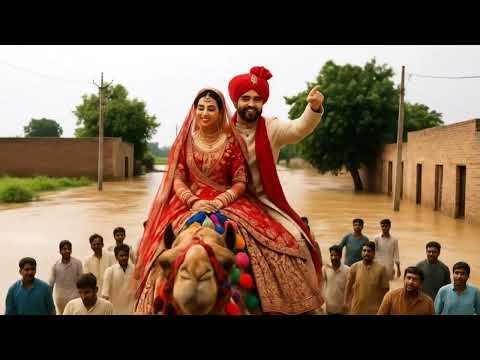 🐪💍 Flood Wedding Camel Entry | Epic Village Bride & Groom Moment