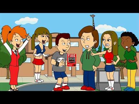 Classic Caillou, Miss Martin, and Stephanie Pull THE FIRE ALARM/FIRED/GROUNDED