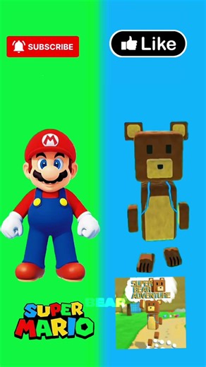 Super Mario Galaxy vs Super bear adventure #shorts