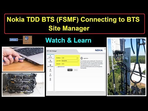 Nokia TDD BTS FSMF Connecting to BTS Site Manager | Nokia TDD BTS login procedure | Nokia BTS login