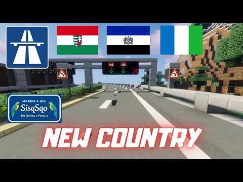 Minecraft Highway&Ferry Trip - Driving from NADADIA to a NEW COUNTRY with a FERRY CROSSING