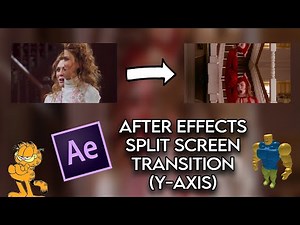 after effects | split-screen transition (y-axis)