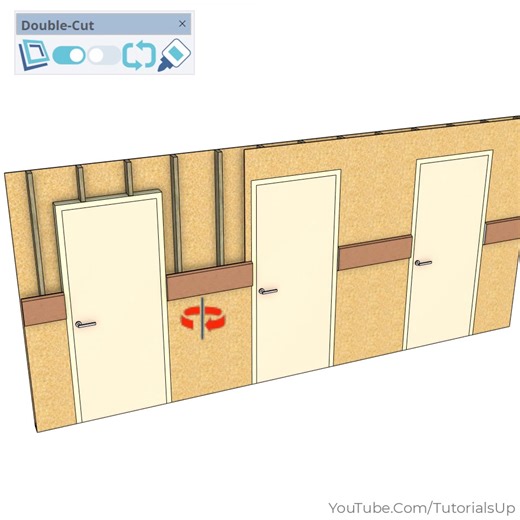 1.6M views · 10K reactions | Double-Cut v2 - SketchUp Plugin #Architectural #Modeling #SketchUpTips #SketchUp #Tutorial #Interior #Design #3DModeling | TutorialsUp | Facebook