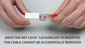 NTW 10 ft. Lockable CAT6 Patented net-Lock Network RJ45 Patch Cable and Snagless, Light Gray NL-U6K-010LG