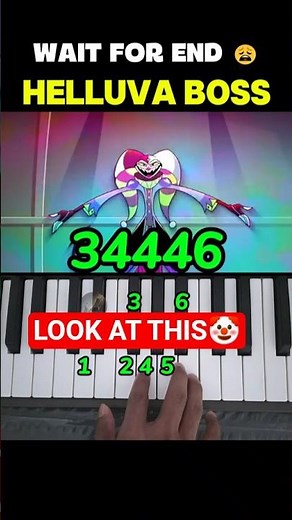 HELLUVA BOSS LOOK AT THIS Easy Piano tutorial #shorts #pianotutorial