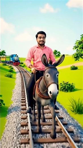 #cartoon dekho jaan bachi lago paye #funny #donkey #comedy