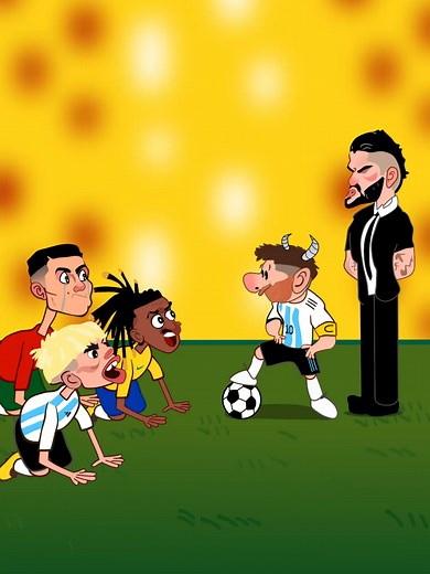 Messi Teaches Ronaldo, Garnacho, and Vinicius Who is the Real GOAT