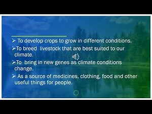 Grade 10 Biology unit five part One Conservation Of Natural Resources