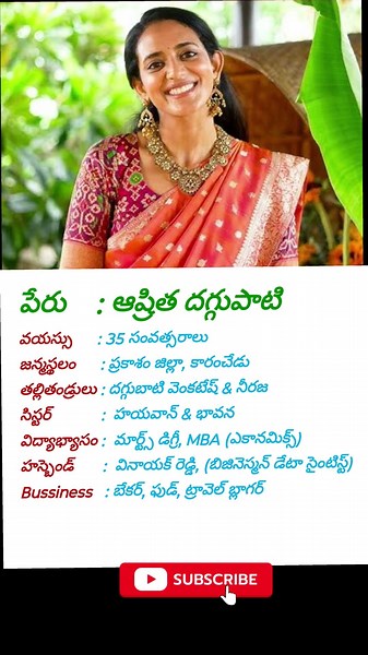 ఆష్రిత దగ్గుపాటి#ytshorts #shorts