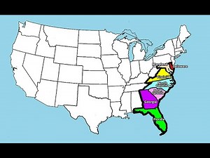 USA, Atlantic States- Rap the Map to learn the states & capitals
