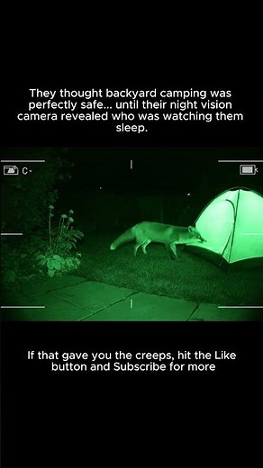 Backyard Camping Turns Creepy At Night!