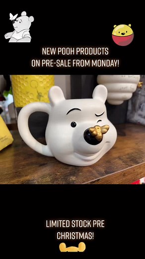 We’ve had an amazing day in Birmingham today with some exciting new products coming soon to Pooh Corner! Pre Orders start next week on these…and more! #winniethepooh #newstock #mug #vase #flask #drink #poohcornerhartfield #preorder #Hartfield #shop #shopping #christmas #gift