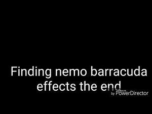 Finding Nemo barracuda attack seconds effects3 credits