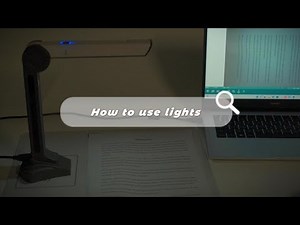 How to use lights（eloam scanner S200L)