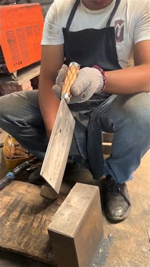 Blacksmith Forging Glowing Hot Steel Into a Strong Tool! 🔥⚒️ #Shorts #ShortVideo