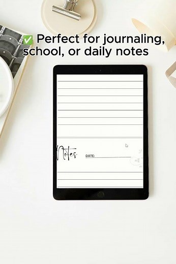 🌿“Classic Notes Journal | Printable & Digital Notebook”🌿