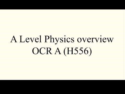 Overview of A Level Physics OCR A