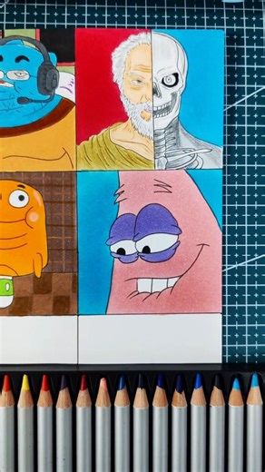 this is too much suspicious 🤨 #patrick #spongebob #funny #meme #drawing #viralvideo #shorts