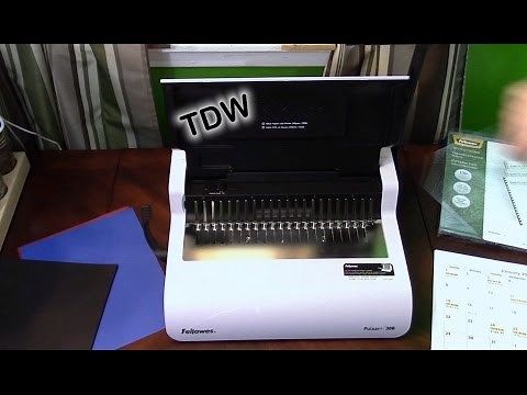 My Fellowes Comb Binding Machine in action