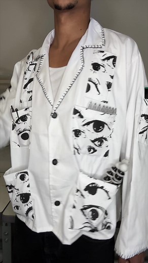 heres the process of me redesigning this lab coat for @sprite ! what do you guys think? #zerolimits #spritepartner