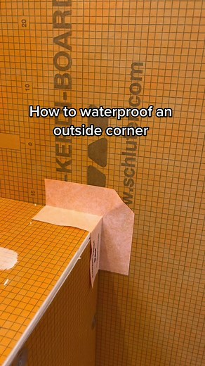 How to Waterproof an Outside Corner with Schluter Premade Corners