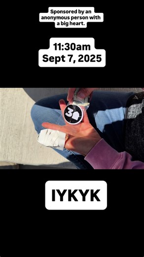 💵 CASH DROP – $100 Mystery Donor Edition 💥 NEW AREA. NEW CASH DROP. NO STRINGS. 💥 Someone with a big heart (who wishes to stay anonymous) reached out and said: “I love what you’re doing — let’s bring the fun to a new spot. $100!” So here we are… 💵 dropped, video rolling, and one lucky local about to stumble into a very good day. 🎯 Watch closely 🔍 Follow the clues 💸 Find the cash 🙌 And when you do — thank the mystery donor who just wanted to make someone smile. Who’s next? #CashDrop #Anon