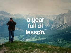 a year full of lesson. | User not found