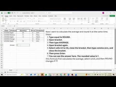 👉 How to Use ROUND Formula in Excel | Beginner Friendly Tutorial