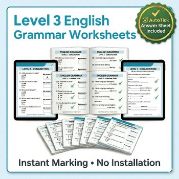 ESL Grammar Worksheets Level 3 – Beginner Grammar Workbook (with Answers)