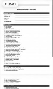 Personnel File Checklist Includes Bonus Manager Quick Reference Guide - Etsy Australia