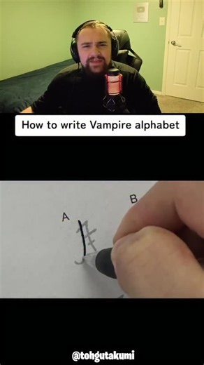 How To Write Vampire Alphabet! | EvadEr