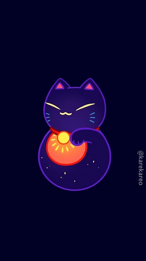 Nesting Neko: Original Animation of Playful Cat