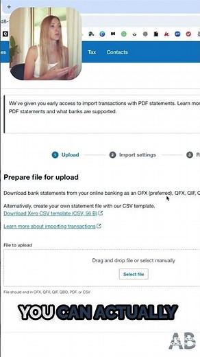 Xero Manual Bank Statement Upload Tutorial